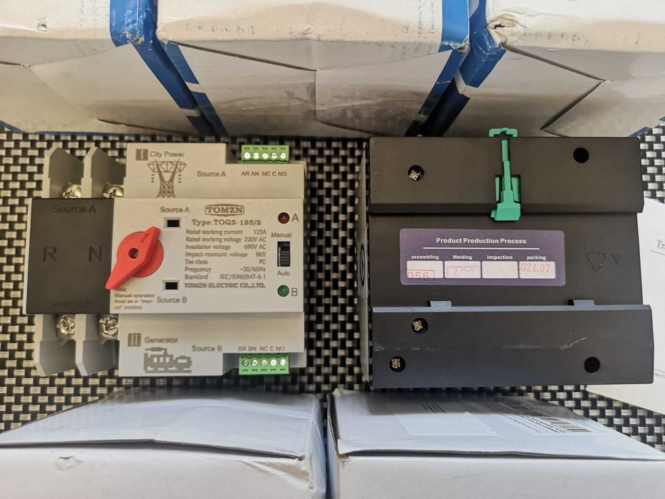 АВР Tomzn автомат резервного живлення 125А 2P перемикач ATS резервний
