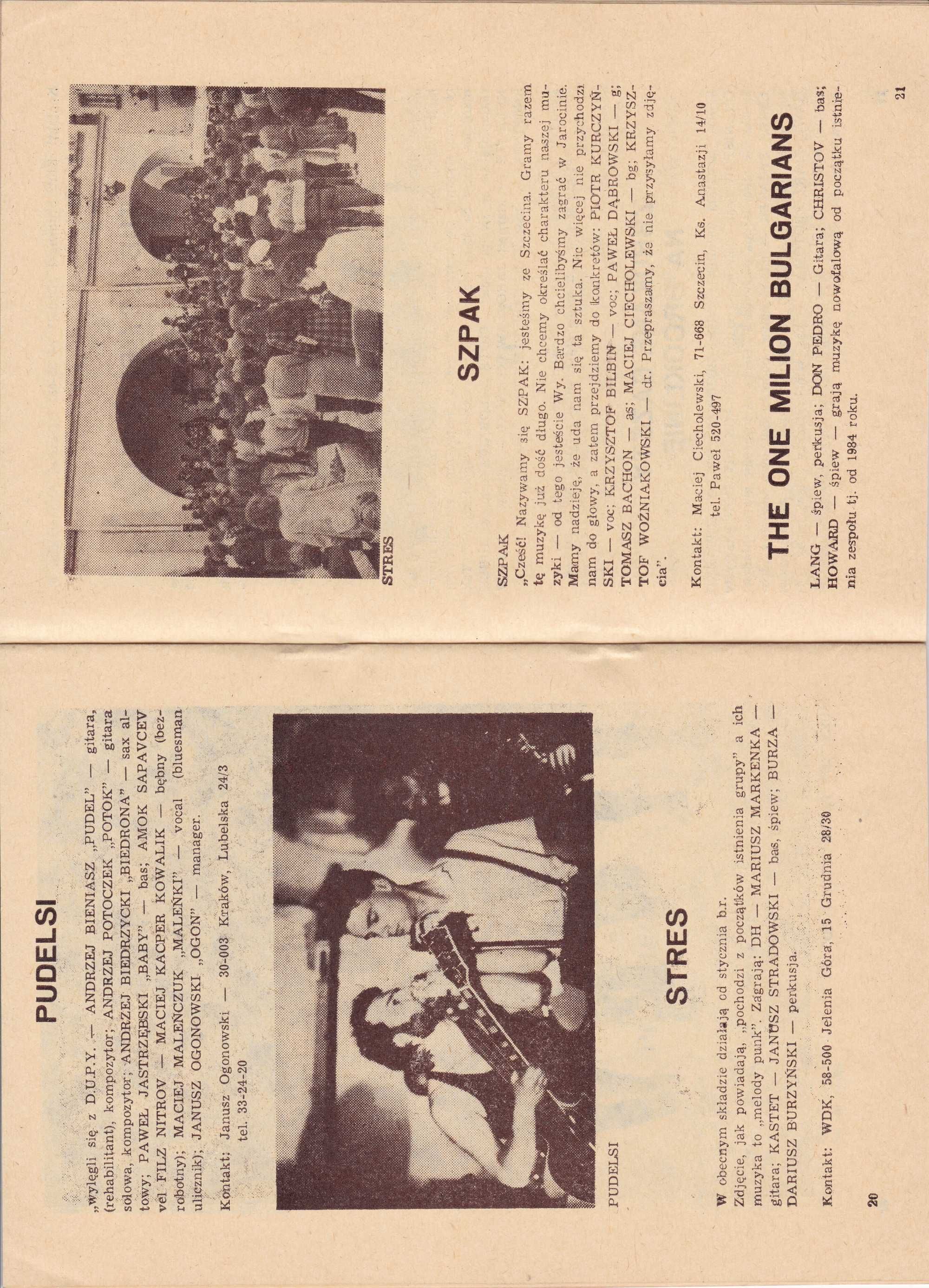 Jarocin Festiwal Folder informator rok 1986 nowy