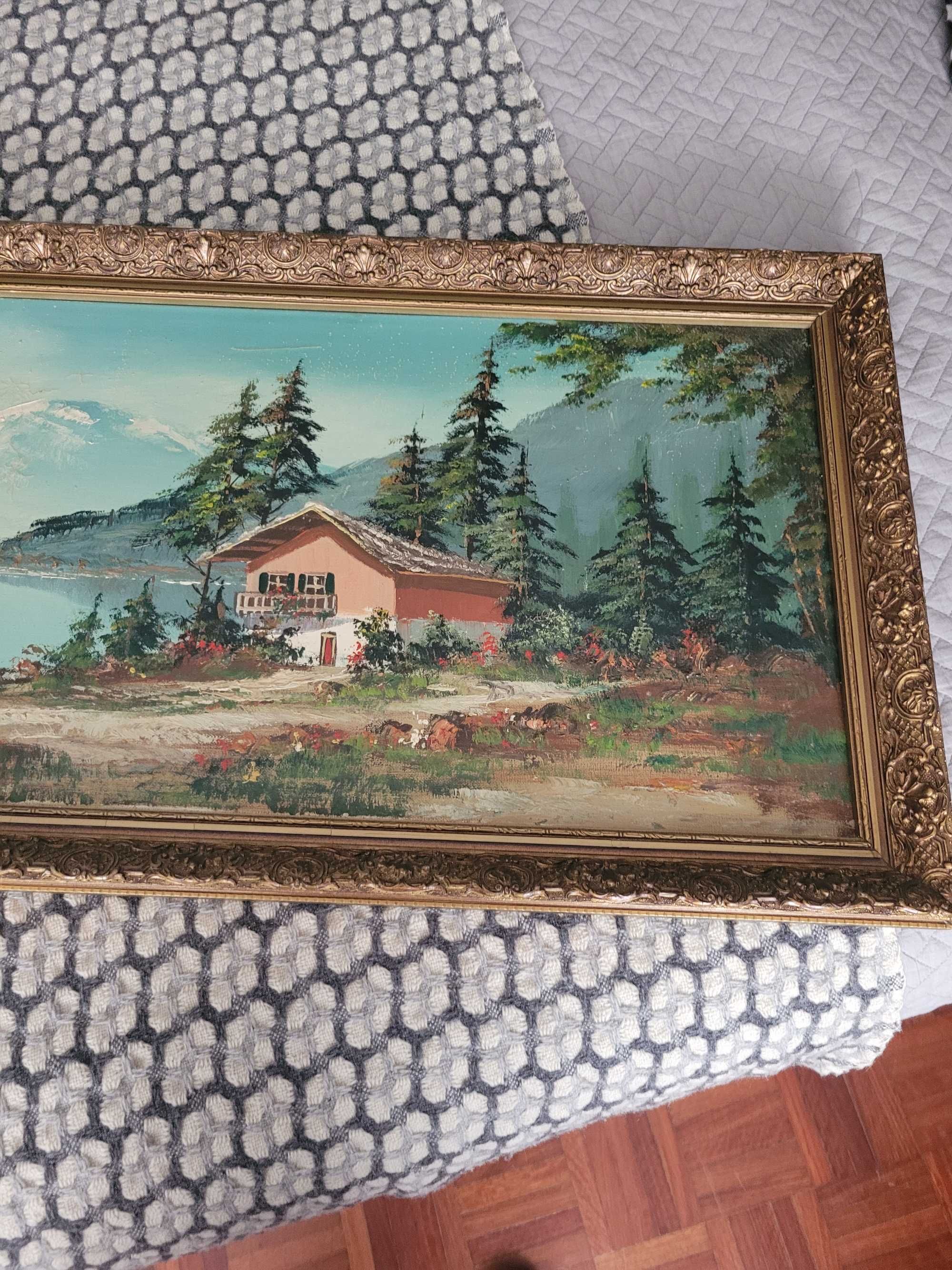Quadro com paisagem linda...