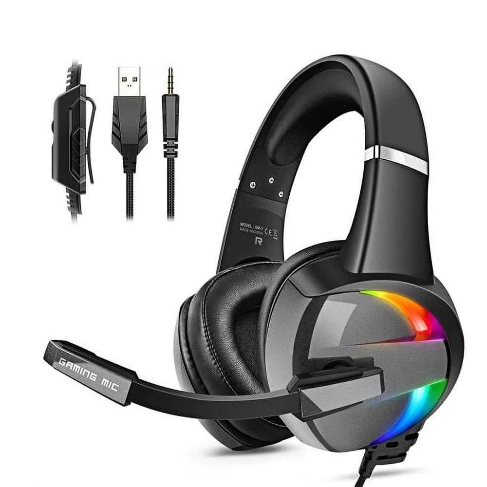 Headset Gamer RGB- Compatível com PS4, Xbox, PC, Switch e Mobile