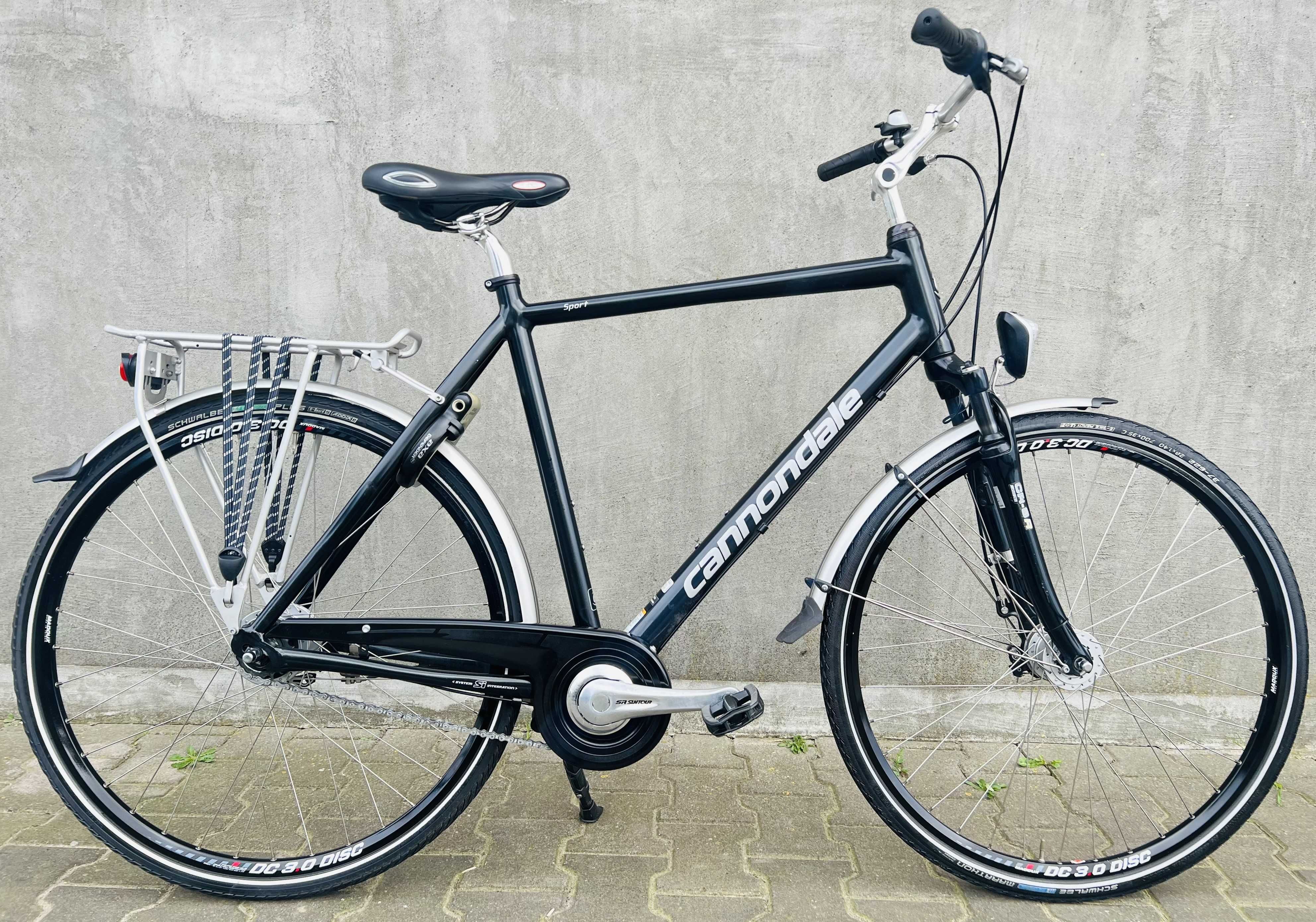 Rower CANNONDALE SPORT Męski Aluminiu 28" NEXUS 8 Prądnica Amortyzator