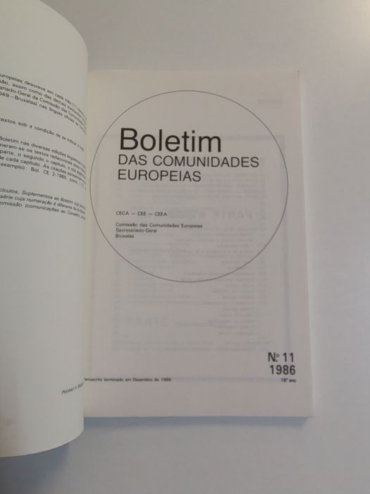 Boletim das Comunidades Europeias