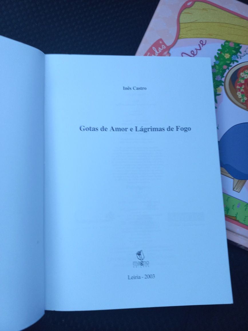 Livro Gotas de Amor e Lágrimas de Fogo