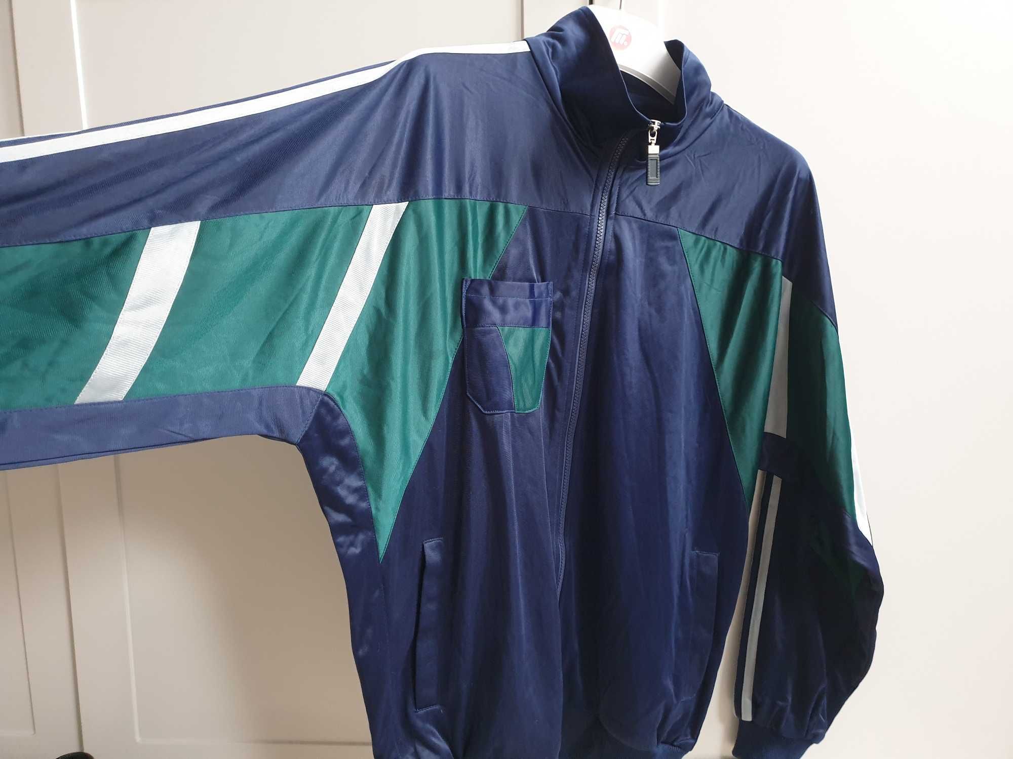 Bluza ze stójką sportowa zapinana na zamek vintage old school XL
