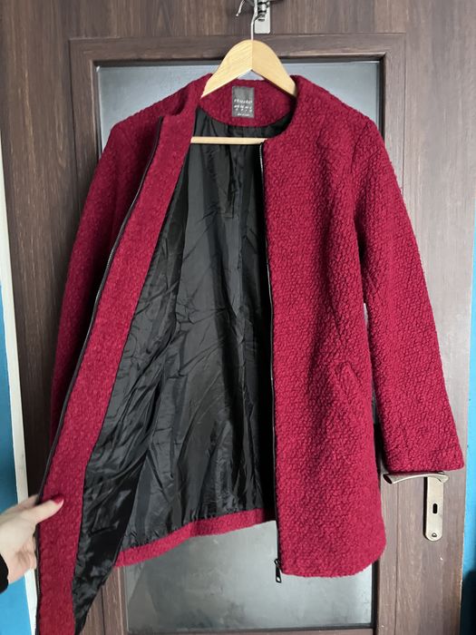 Płaszcz bordowy damski Primark r.M/L,