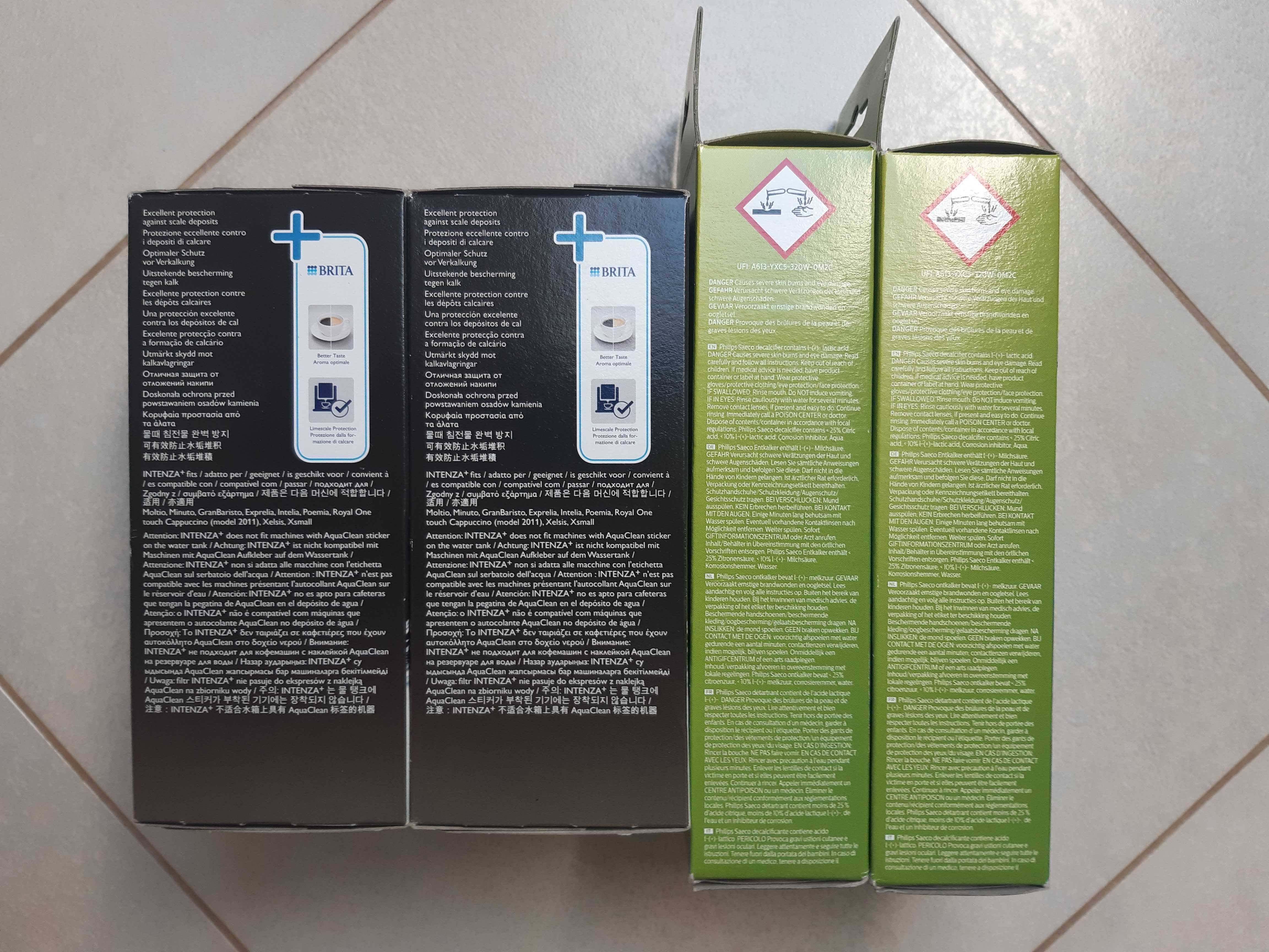 Filtr do wody 2+2 szt. Saeco CA6702 BRITA INTENZA+nowy oryginalny+odka