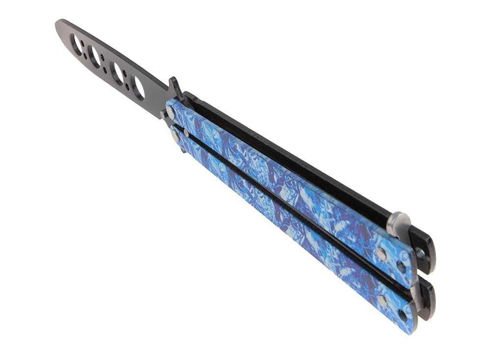 nóż motylek treningowy tępy do ćwieczeń bright cs:go balisong N-500P