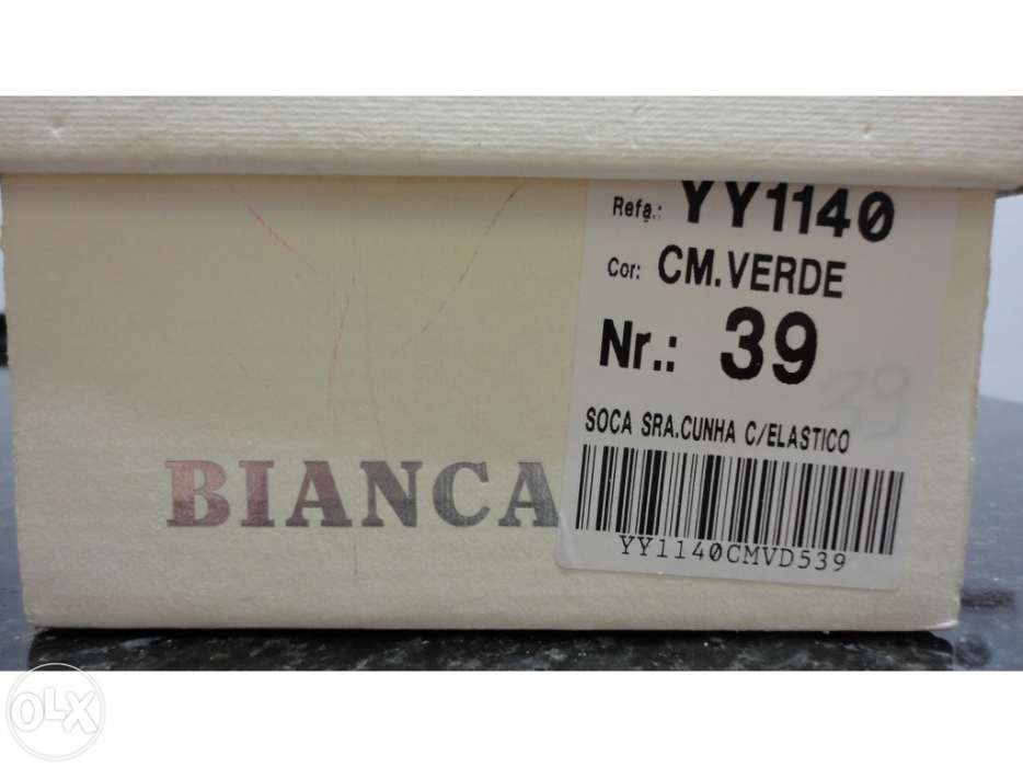 Sapatos de senhora em camurça verdes Bianca