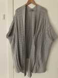 Sweter ponczo Zara M szary