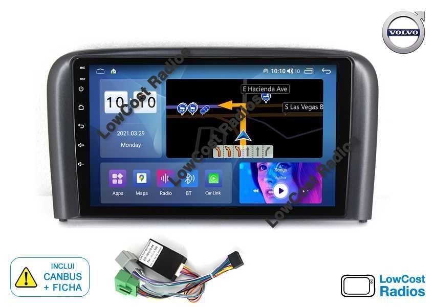 Auto Rádio 9' VOLVO S80 (2004 a 2010) | GPS ANDROID BT USB APPS WIFI