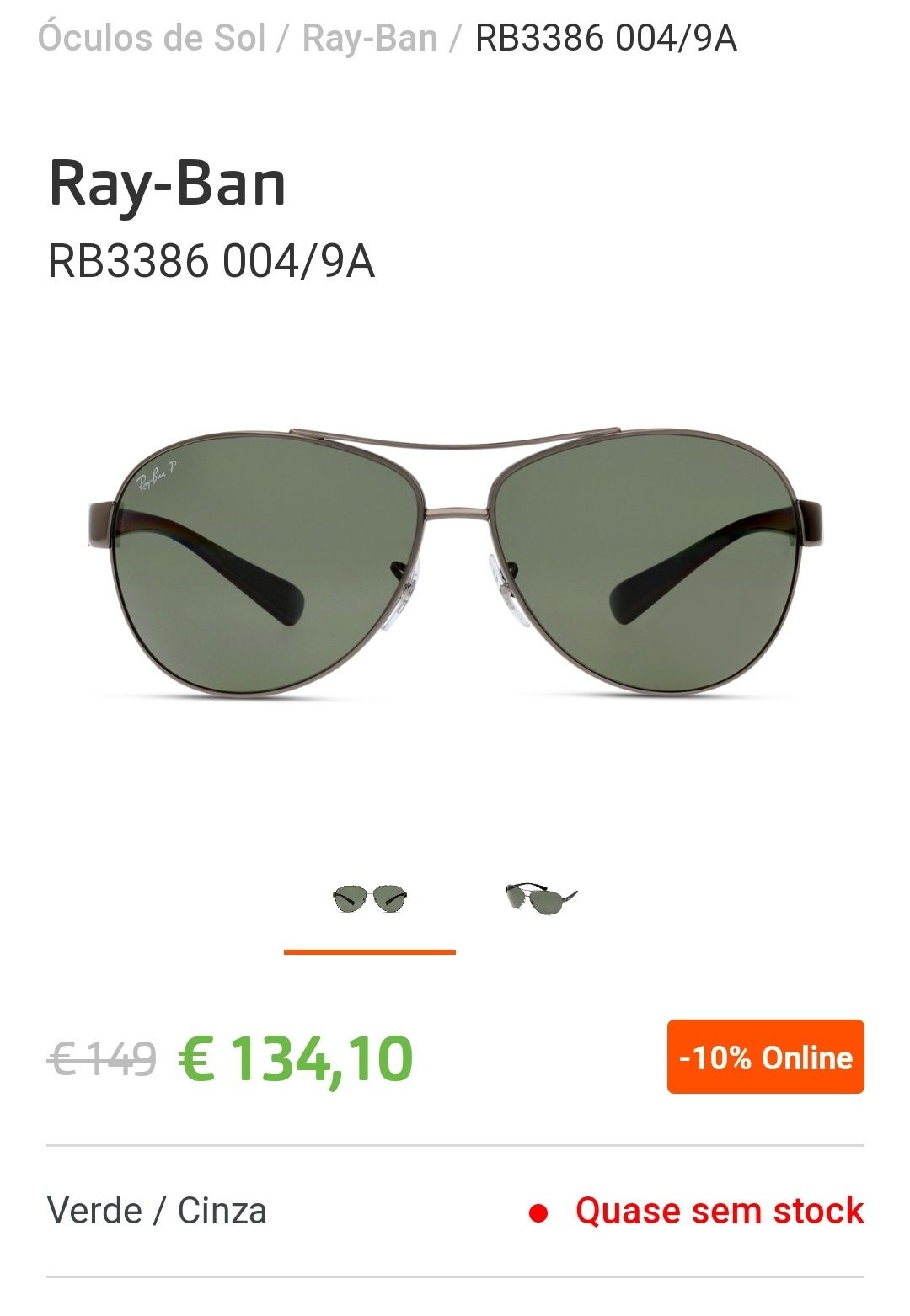 Ray-Ban aviador NOVOS