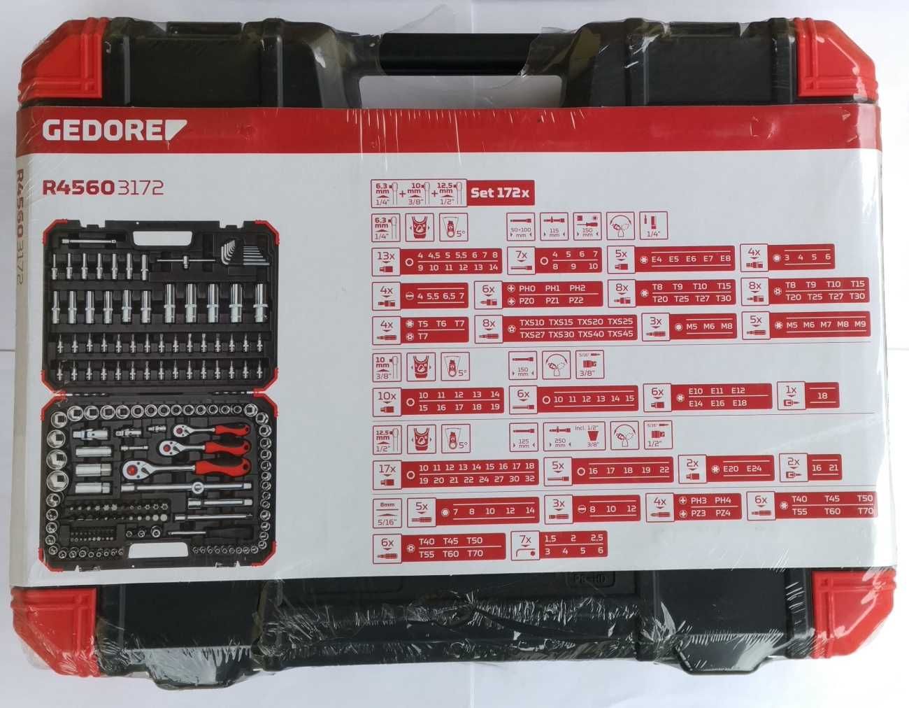 Gedore zestaw kluczy 172 elementy germany nowy komplet gwarancja