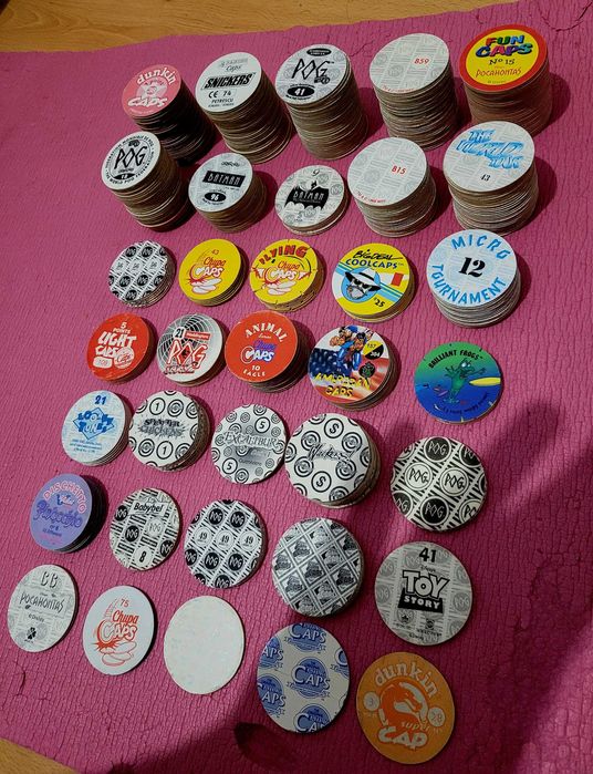 POG Wackers Panini Dunkin Chupa Caps кепси фішки кепсы фишки tazo pogs