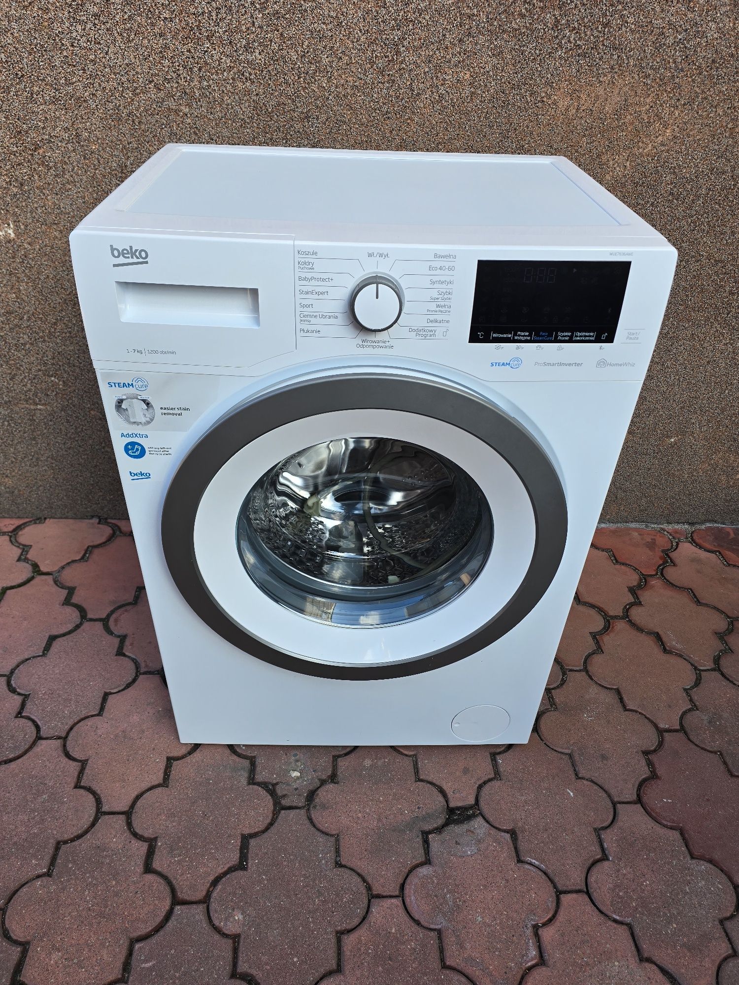 Pralka BEKO 7Kg A+++ Slim45Cm 1200Rpm Inverter Stan Bdb
