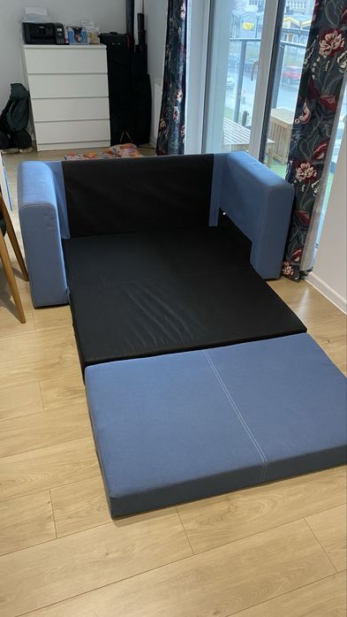 Kanapa Sofa Ikea Askeby rozkladana 2-osobowa niebieska Stan bdb Gdynia