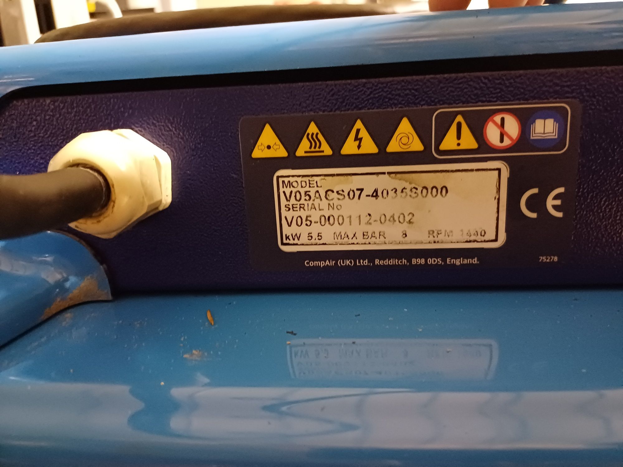 Kompresor łopatkowy 5,5 kw