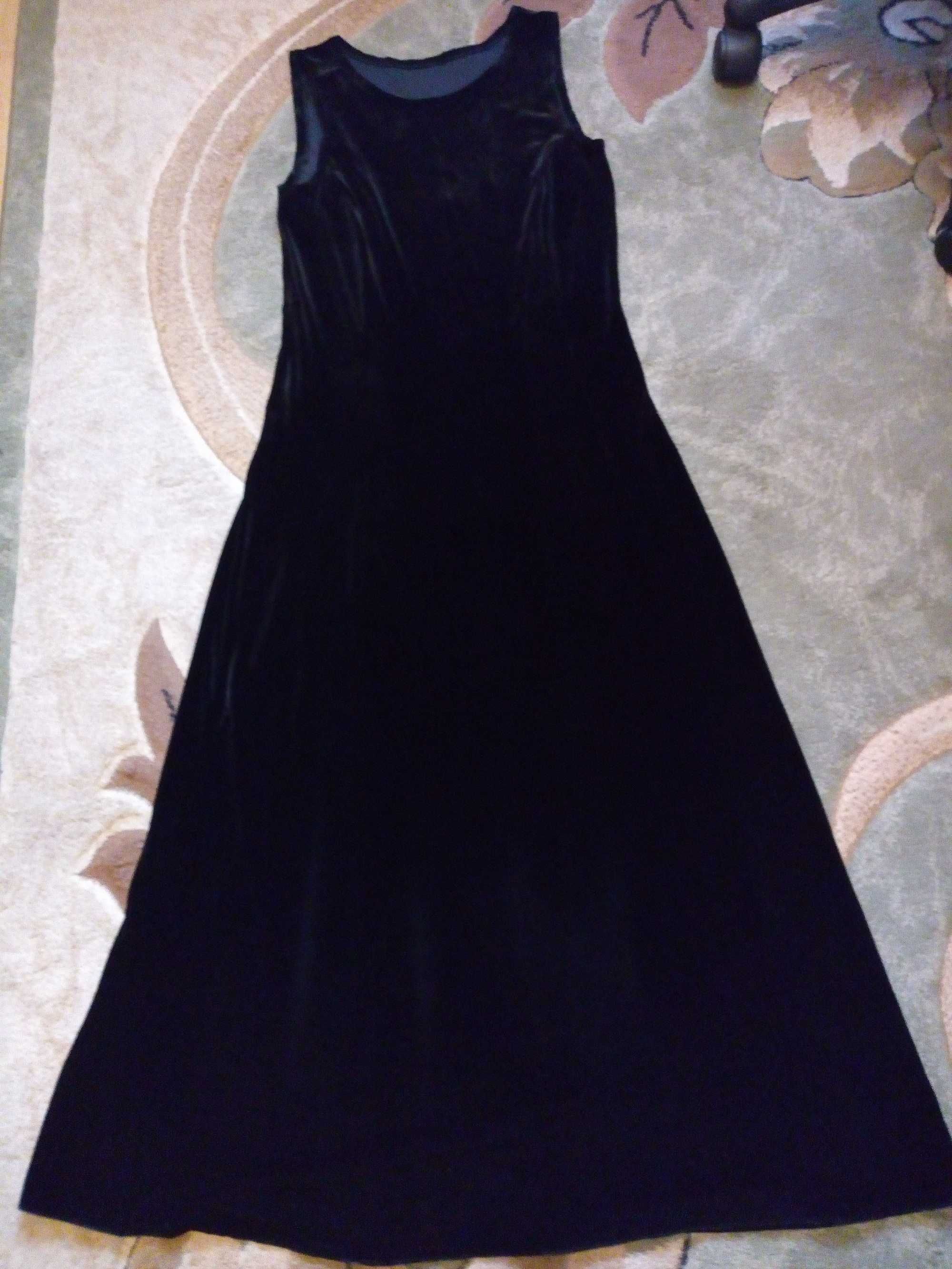 XL welurowa sukienka wieczorowa z bolerkiem