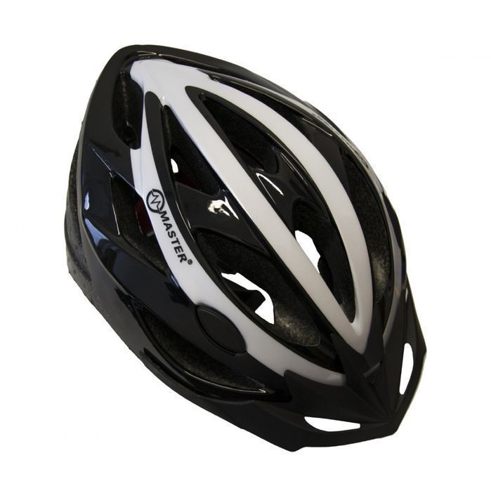Kask Rowerowy Master Force L Biało-Czarny