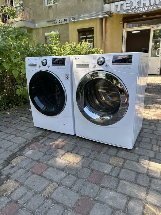 Комплект пральна + сушильна машина LG з Європи! LG F74A8QDS/RC8055APZ