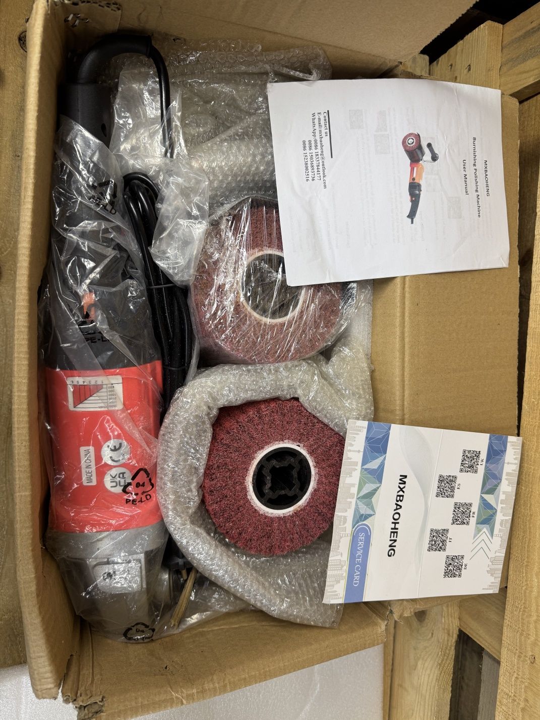 Ręczna poletka szlifierka do metalu 2200W