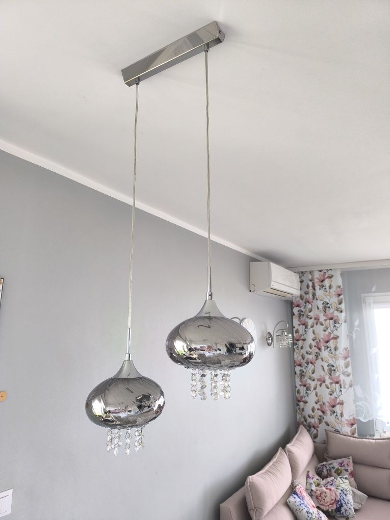Lampa z krysztalkami