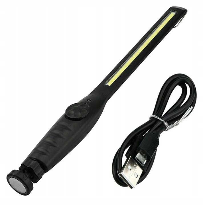 Lampa Warsztatowa Latarka LED Magnez na  USB 700LM