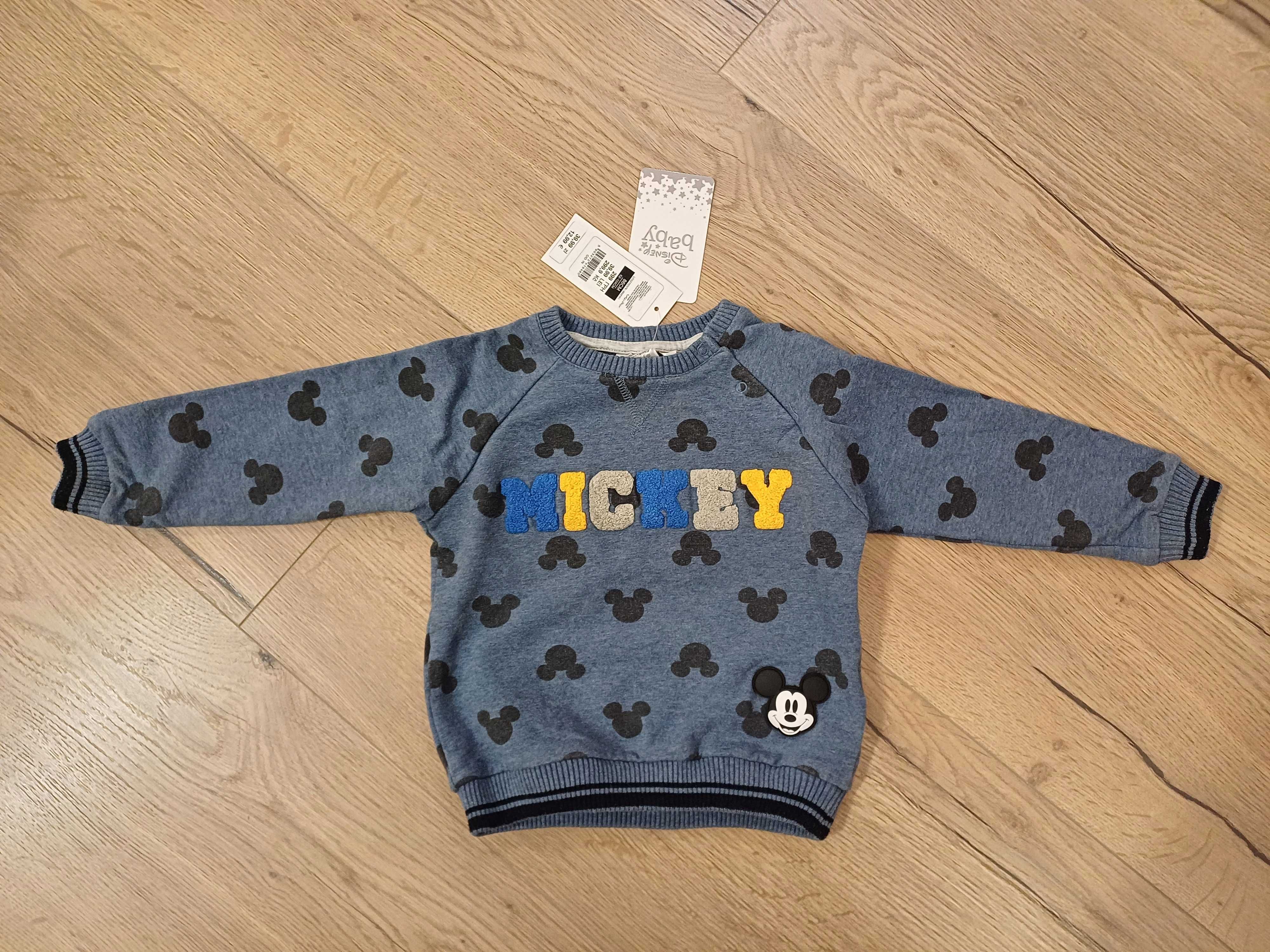 Nowa bluza Mickey Mouse r.86 niebieska Disney Cool Club