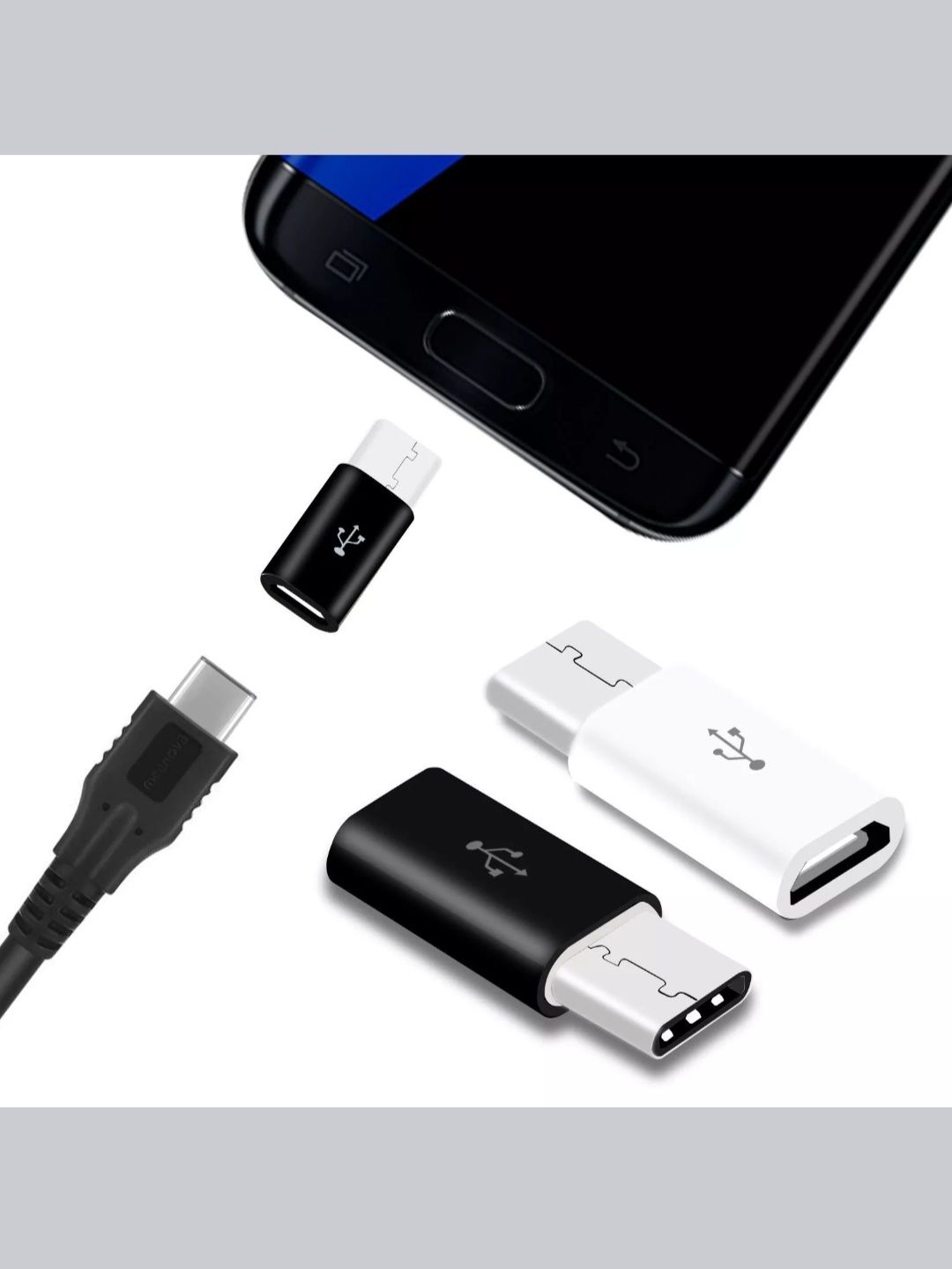 Pack 2 Adaptador micro USB para type c