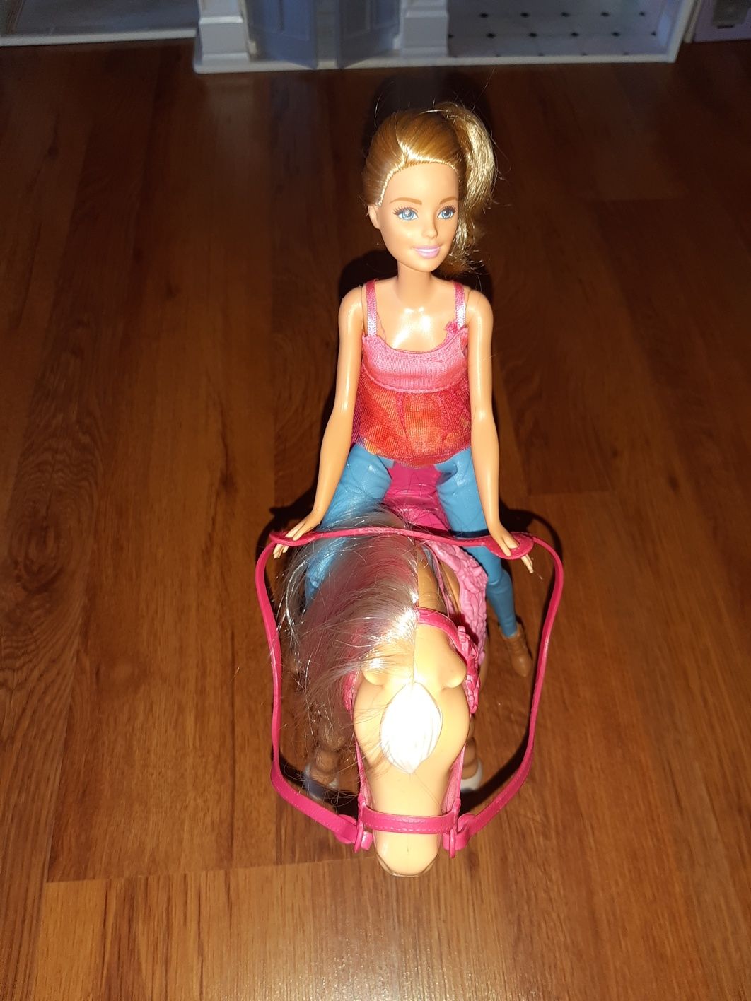 Lalka barbie i tańczący koń Mattel