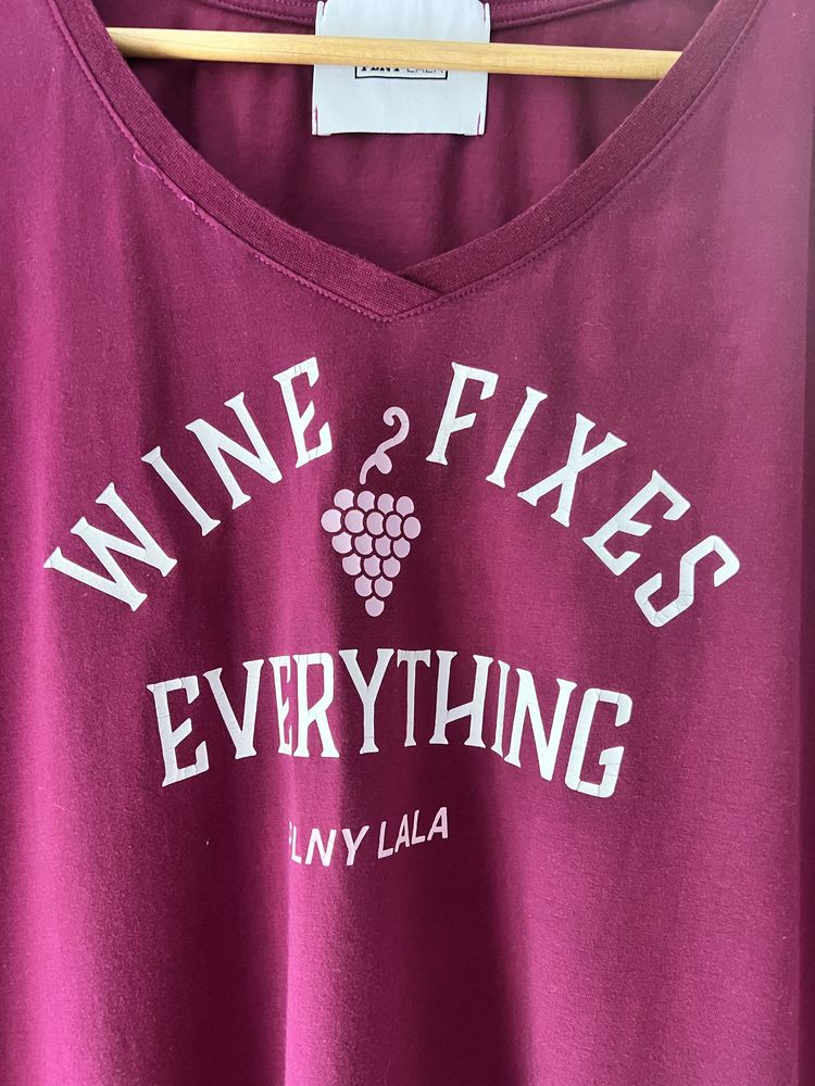 Koszulka plny lala Wine Fixes Everything
