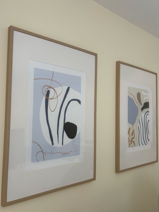 Conjunto de molduras com posters