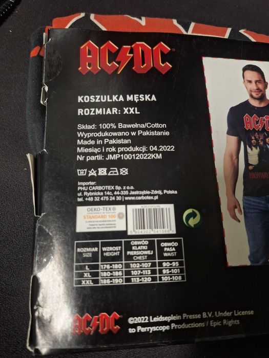 Koszulka męska AC/DC XXL