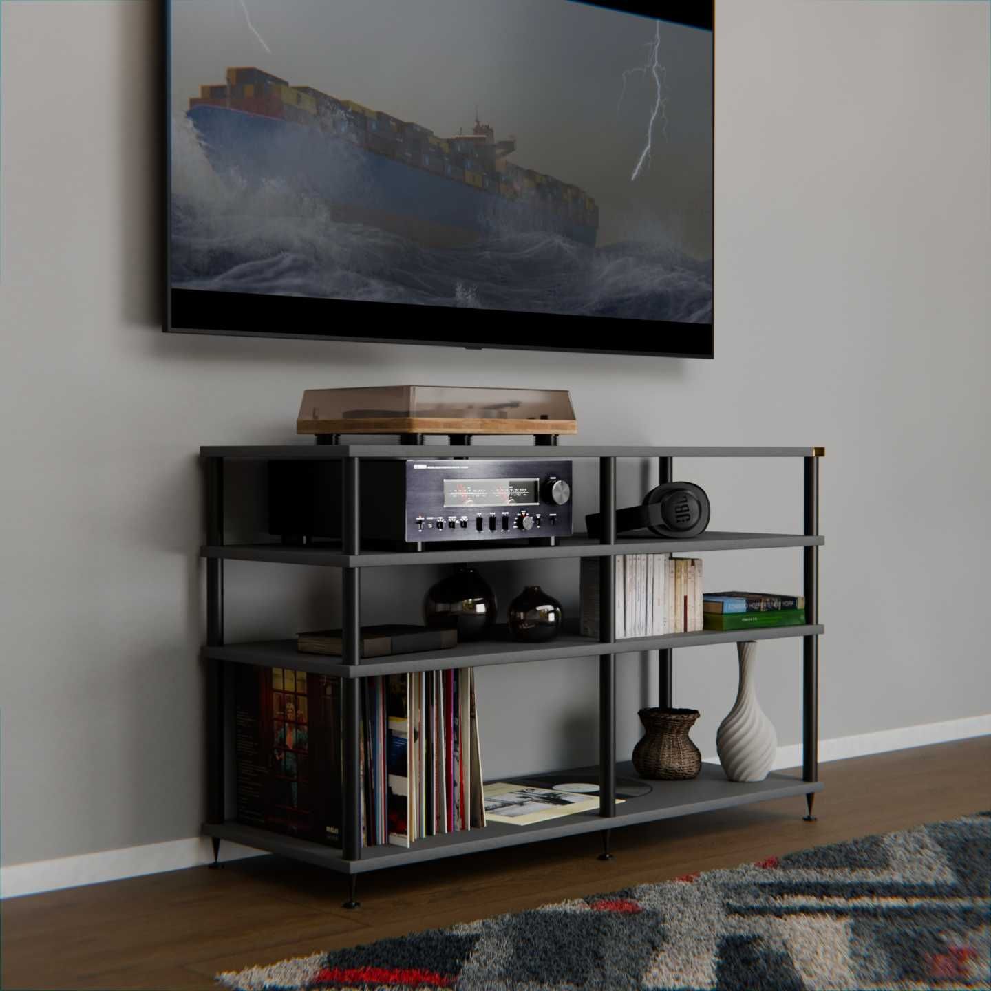 Stolik hi-fi audio regał antywibracyjny szafka loft