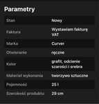 Kosz na śmieci CURVER grafitowy, 25 litrów, polecam!