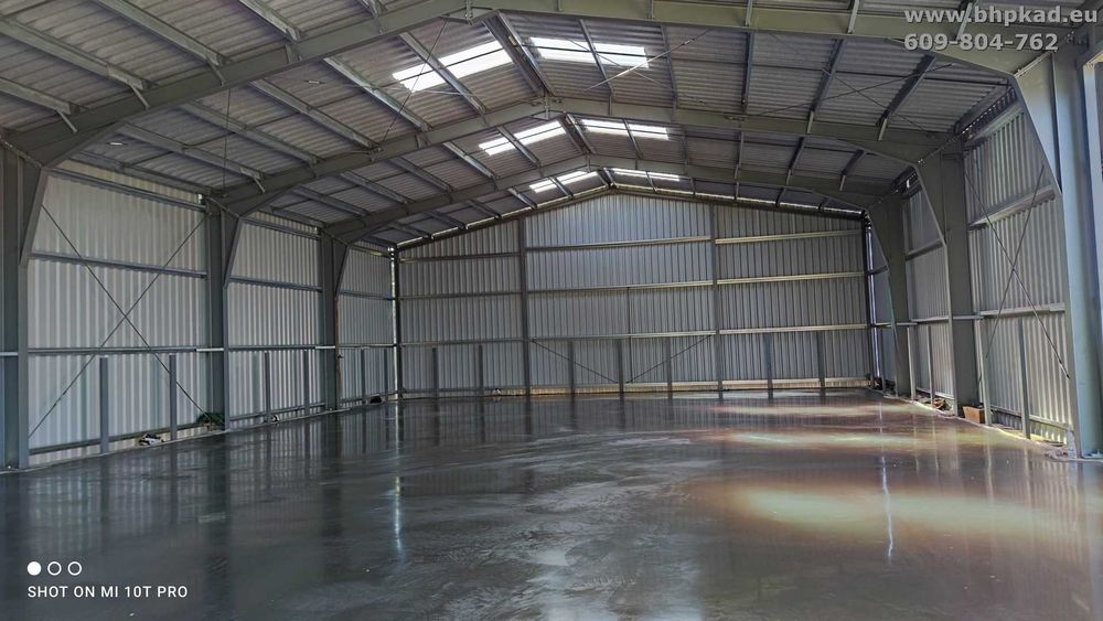 Konstrukcja stalowa. Magazyn zbożowy. Hala. 15m x 25m. Bartoszyce