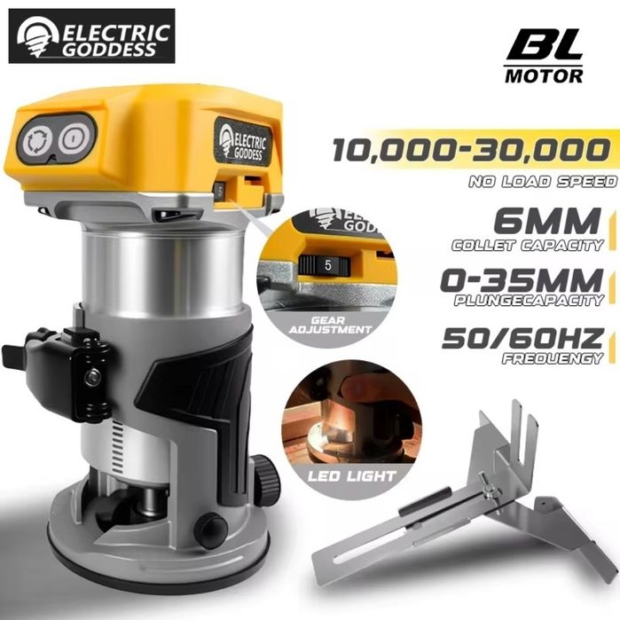 Бесщеточный фрезер акумулятор dewalt 20в, без акумулятор