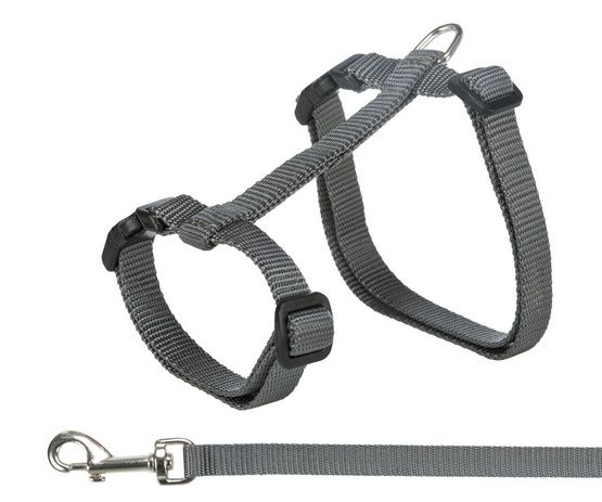 Mocne bezpieczne szelki ze smyczą 1,2m dla dużego kota Trixie 34-57cm
