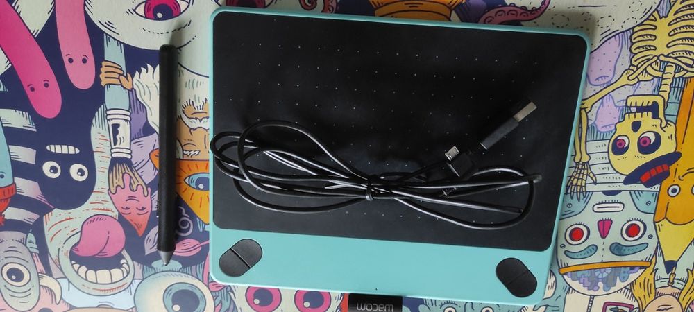 Графический планшет Wacom Intous Draw Blue Pen S