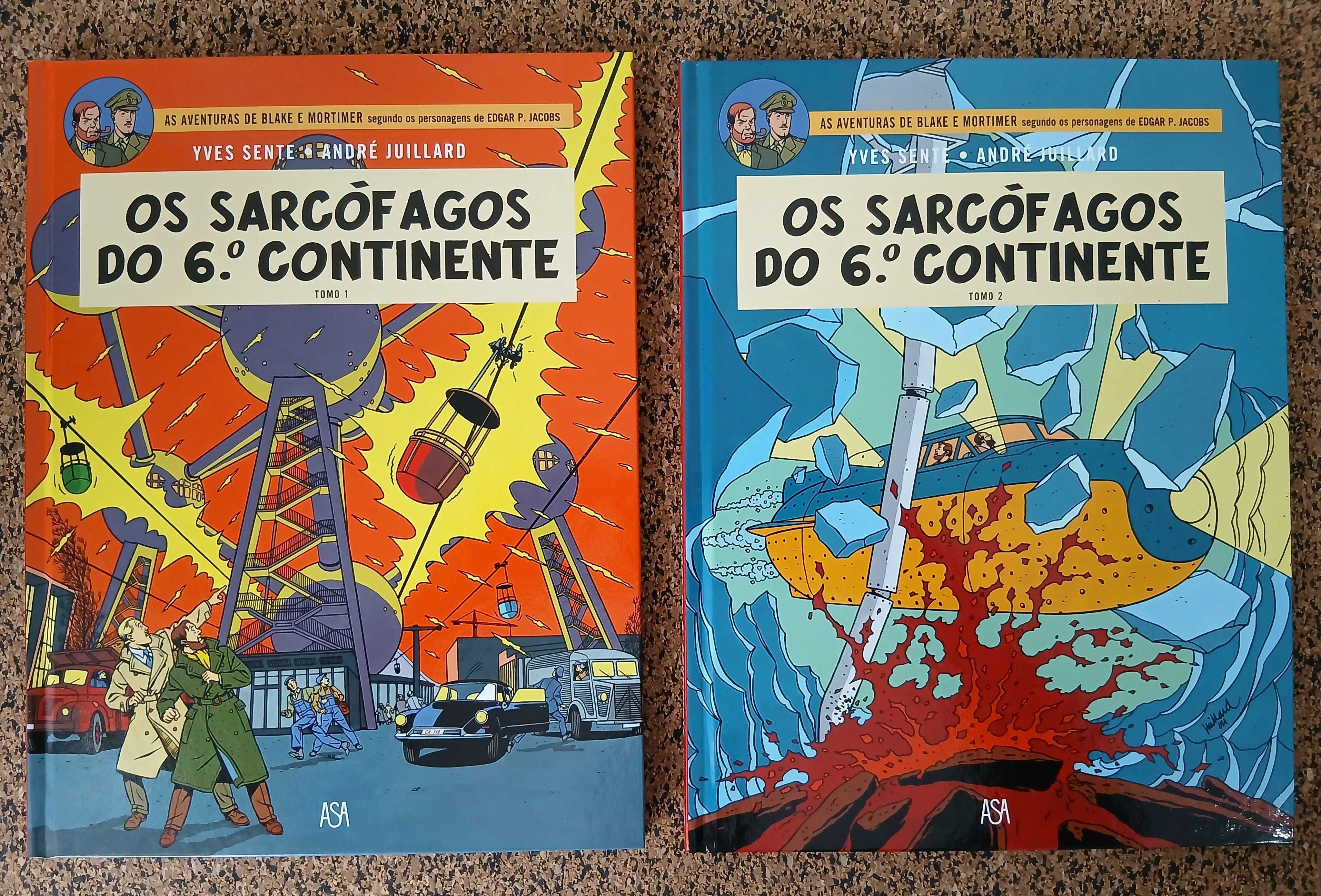 2 BDs - Os Sarcófagos do 6º Continente
(Blake e Mortimer N.º 16 e 17)