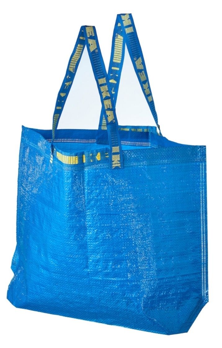 1zł wysyłka Torba 36l IKEA 3sztuki zestaw niebieska mocna i trwała