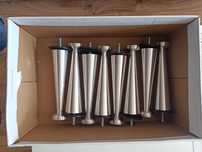 Nóżki aluminiowe toczone 8 szt