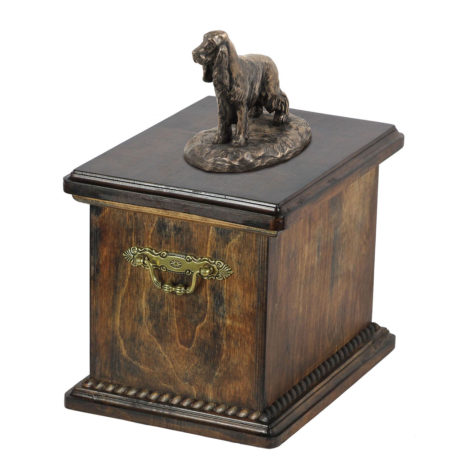 Cocker spaniel angielski urna z podobizną psa i tabliczką Art-Dog