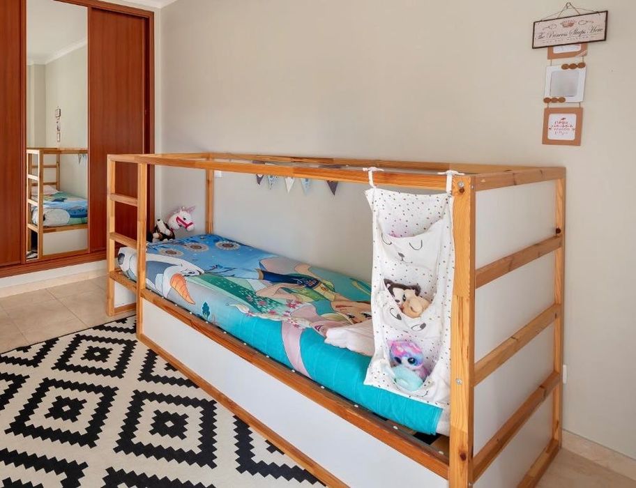 Cama Reversível, branco Pinho, 90x200cm