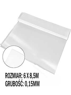 Folia szklarniowa 0,15mm UV 6,05m x 8,50m