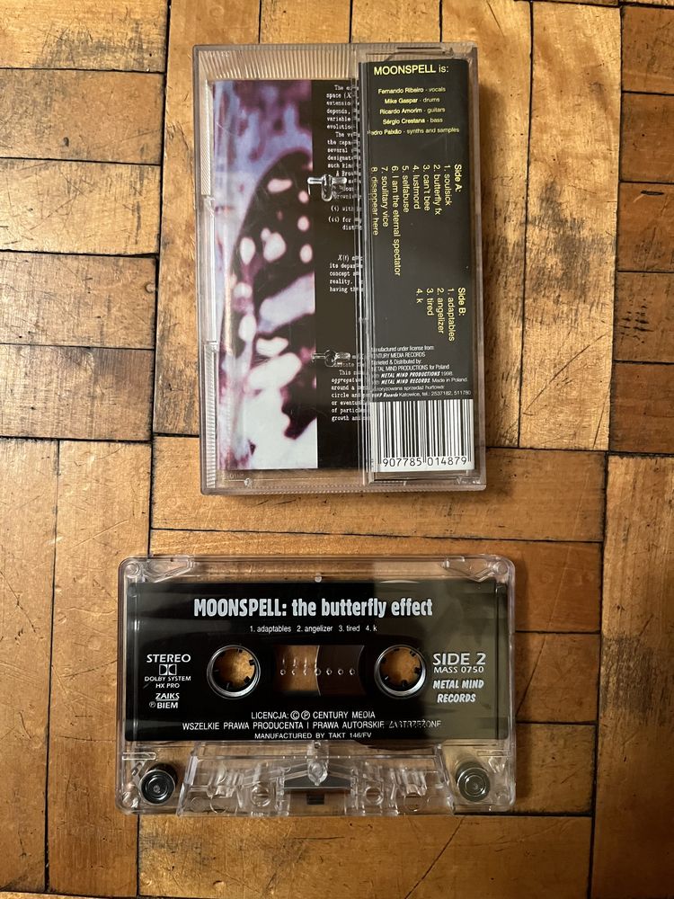 Moonspell - The butterfly effect - kaseta magnetofonowa