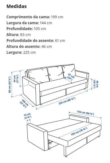 Sofa-cama IKEA de 3 lugares