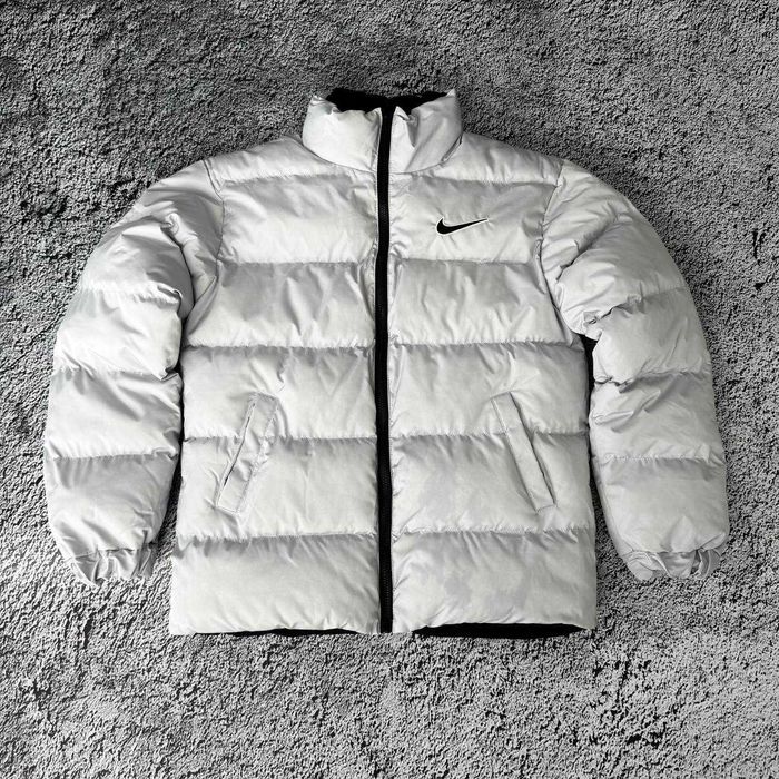 !Двосторонній! Пуховик Nike Nocta Grey Black S M L XL XXL куртка найк