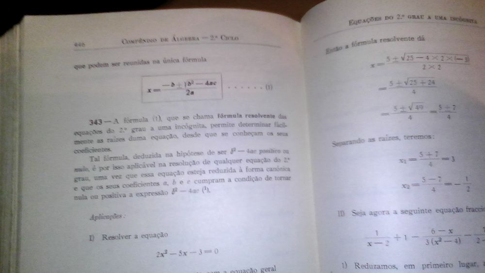 Compêndio de Álgebra, de 1954