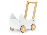 Drewniany wózek dla lalek pchacz chodzik zabawka ECOTOYS # ESC-W-0173