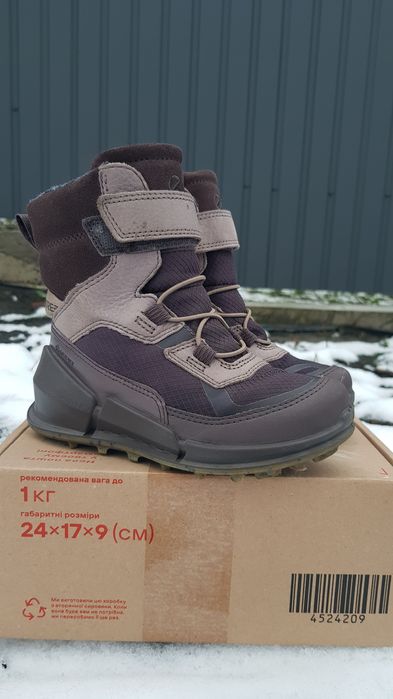 дитяче зимове взуття Ecco на goretex, розмір 28